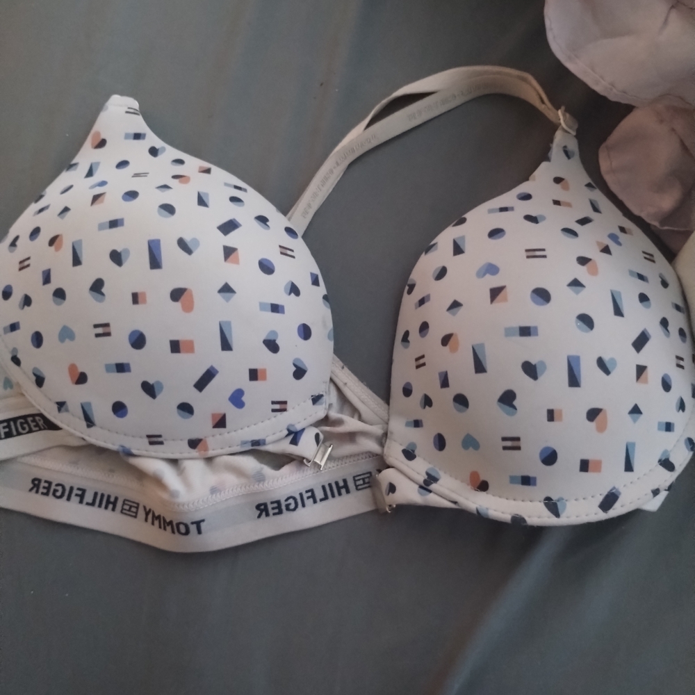Tommy Hilfiger Geometric Print Bra